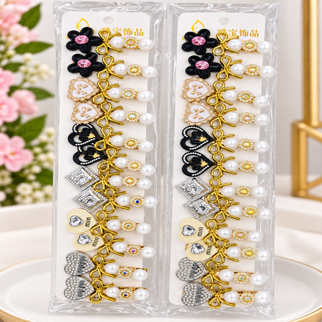 🎀 Stylish Fancy Hair Clips Combo Pack of 24 Pcs | Assorted Designer Hair Accessories | Wholesale Price ₹240