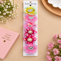 🎀 Fancy Tulle Flower Hair Clips Combo Pack of 6 Pcs | Cute Pearl & Stone Hair Accessories | Wholesale Price ₹180
