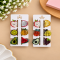 🍓 Cute Fruit Shape Small Hair Clips Pack of 12 Pcs | Colourful Fancy Hair Accessories | Wholesale Price ₹480