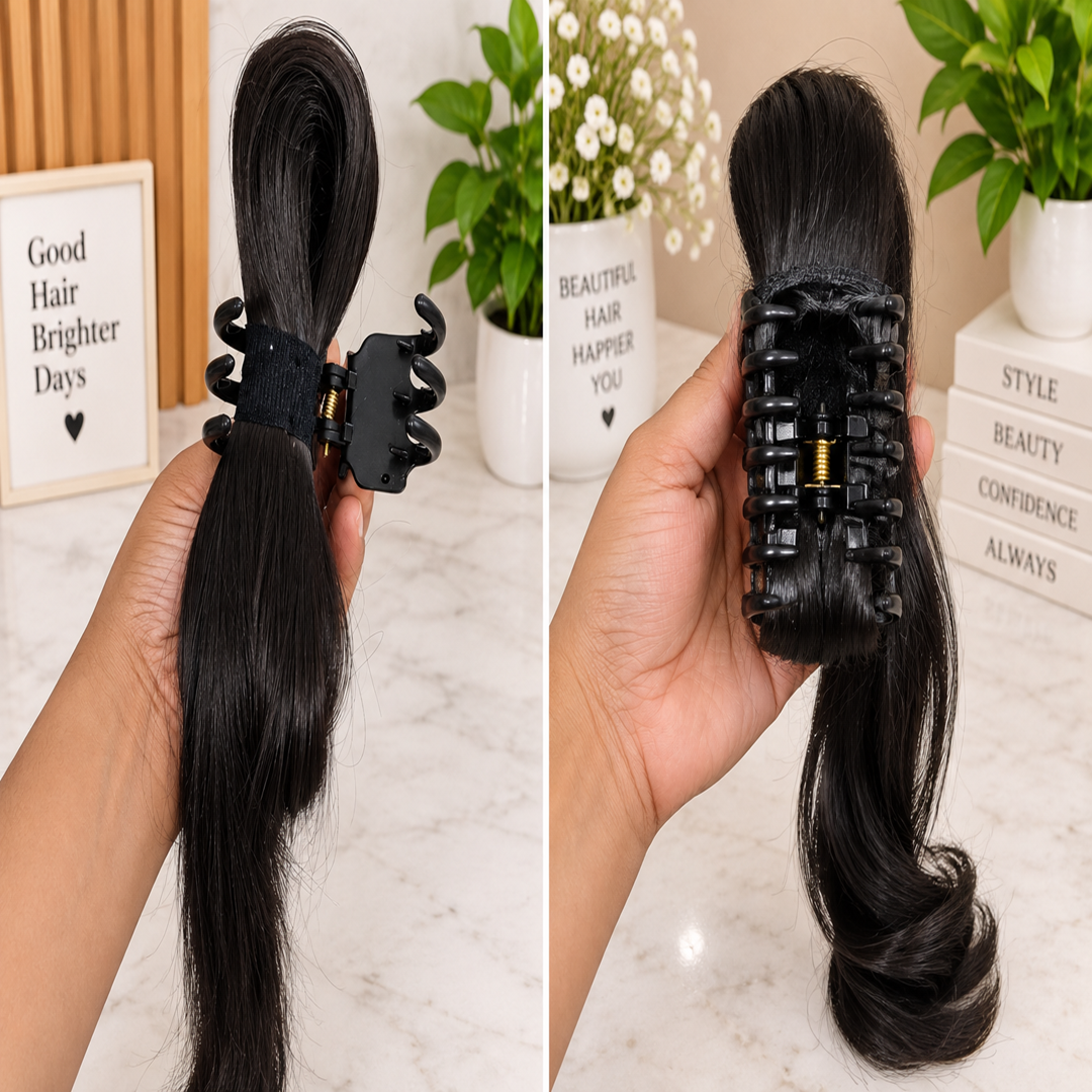 Dark Brown Hair Styling Claw with Bow – Premium Hair Accessory | Wholesale Price ₹120 per Piece