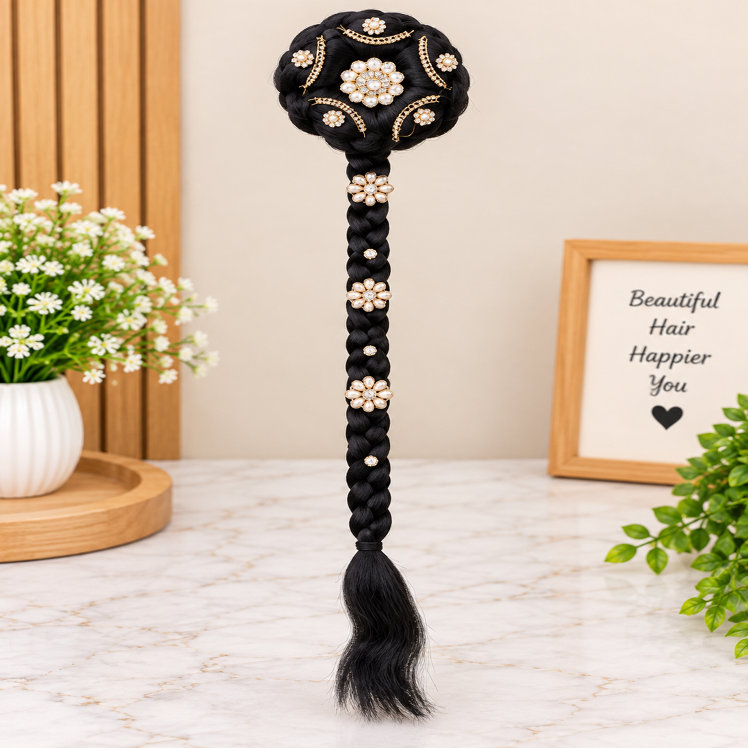 Juda Choti Hair Extension Pack of 1 Pc – Traditional Braided Hair Extension | Wholesale Price ₹144 per Piece