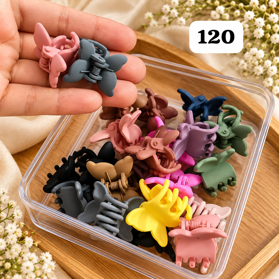 Mini Hair Clutcher Pack of 24 Pcs – Cute Kids Hair Clips | Wholesale Price ₹120 per Pack