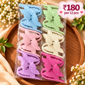 Butterfly Hair Claw Clips – Pack of 12 Pcs | Wholesale Price ₹180 per Dozen