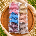 Light Colour MATT tulip Hair Claw Clips – Pack of 12 Pcs | Premium Hair Accessories | Wholesale Price ₹180 per Dozen