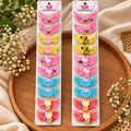 SR Enterprises Kids Fancy Glitter Hair Clips – Pack of 10 Pairs | Wholesale Price ₹240