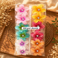 Transparent Crystal Flower Claw Clip Big Size – Premium Hair Clutcher | Wholesale Price ₹360 per Dozen (12 Pieces)