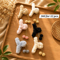 Plush Pom Pom Hair Clutcher Pack of 12 Pcs – Premium Hair Clutcher | Wholesale Price ₹360 per Dozen