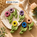 Sunflower Leaf Claw Clip Big Size – Premium Hair Clutcher | Wholesale Price ₹360 per Dozen (12 Pieces)