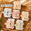 Crystal Flower Hair Claw Clip Set Pack of 12 Cards – Premium Hair Clutcher | Wholesale Price ₹540 per Dozen
