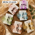 Transparent Crystal Flower Hair Claw Clip Set Pack of 12 Pcs – Premium Hair Clutcher | Wholesale Price ₹480 per Dozen