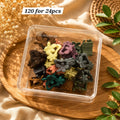 Korean Mini Flower Hair Claw Clips | Matte Floral Hair Clutcher | Pack of 24 Pcs | Wholesale Price ₹120