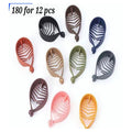 Leaf Shape Banana Hair Clutcher Pack of 12 Pcs – Premium Matte Hair Claw Clip | Wholesale Price ₹180 per Dozen