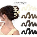 Wave Hair Clutcher Pack of 12 Pcs – Premium Korean Matte Hair Claw Clip | Wholesale Price ₹240 per Dozen