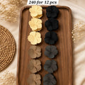 Matte Flower Hair Clutcher Pack of 12 Pcs – Premium Korean Floral Hair Claw Clip | Wholesale Price ₹240 per Dozen