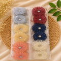 Lace Flower Fabric Hair Clutcher Pack of 12 Pcs – Premium Korean Floral Hair Claw Clip | Wholesale Price ₹4800 per Dozen