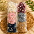 Elegant Lace Pearl Flower Hair Clutcher Pack of 12 Pcs – Premium Floral Lace Hair Claw Clip | Wholesale Price ₹480  per Dozen