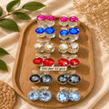 Crystal Cherry Hair Claw Clip – Pack of 12 Pcs | Premium Rhinestone Design | Wholesale Price ₹192 Per Dozen