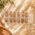 Mini Clear Rhinestone Hair Claw Clip – Pack of 12 Pcs | Rose Gold Finish | Wholesale Price ₹96 Per Dozen