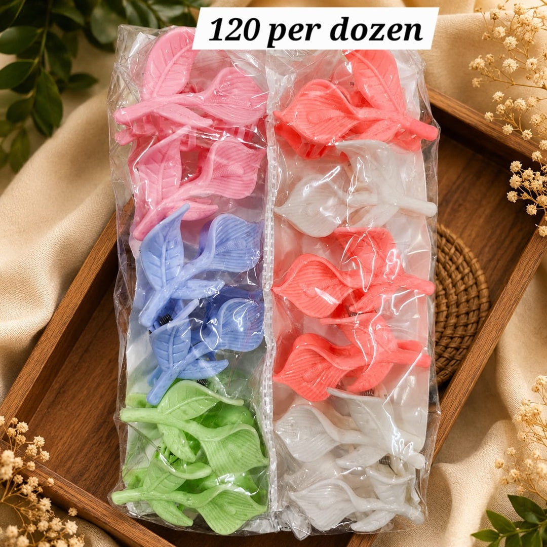Flower Hair Clutcher Pack of 12 Pcs – Wholesale ₹120/Dozen