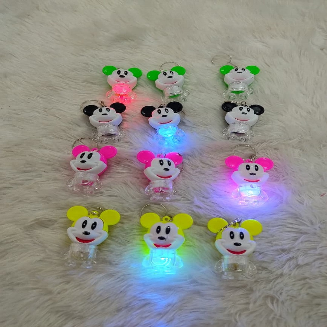 Mickey Light Keychain Pack of 12 Pcs | Wholesale Price ₹120