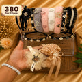 Luxury Hanging Fur & Stone Work Hair Bands – ₹380 Per Dozen