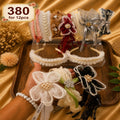 Luxury Hanging Fur & Stone Work Hair Bands – ₹380 Per Dozen