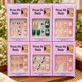 **Korean Press On Nails Pack of 12 Pcs – Trendy Nail Set | Wholesale Price ₹480 per Dozen**