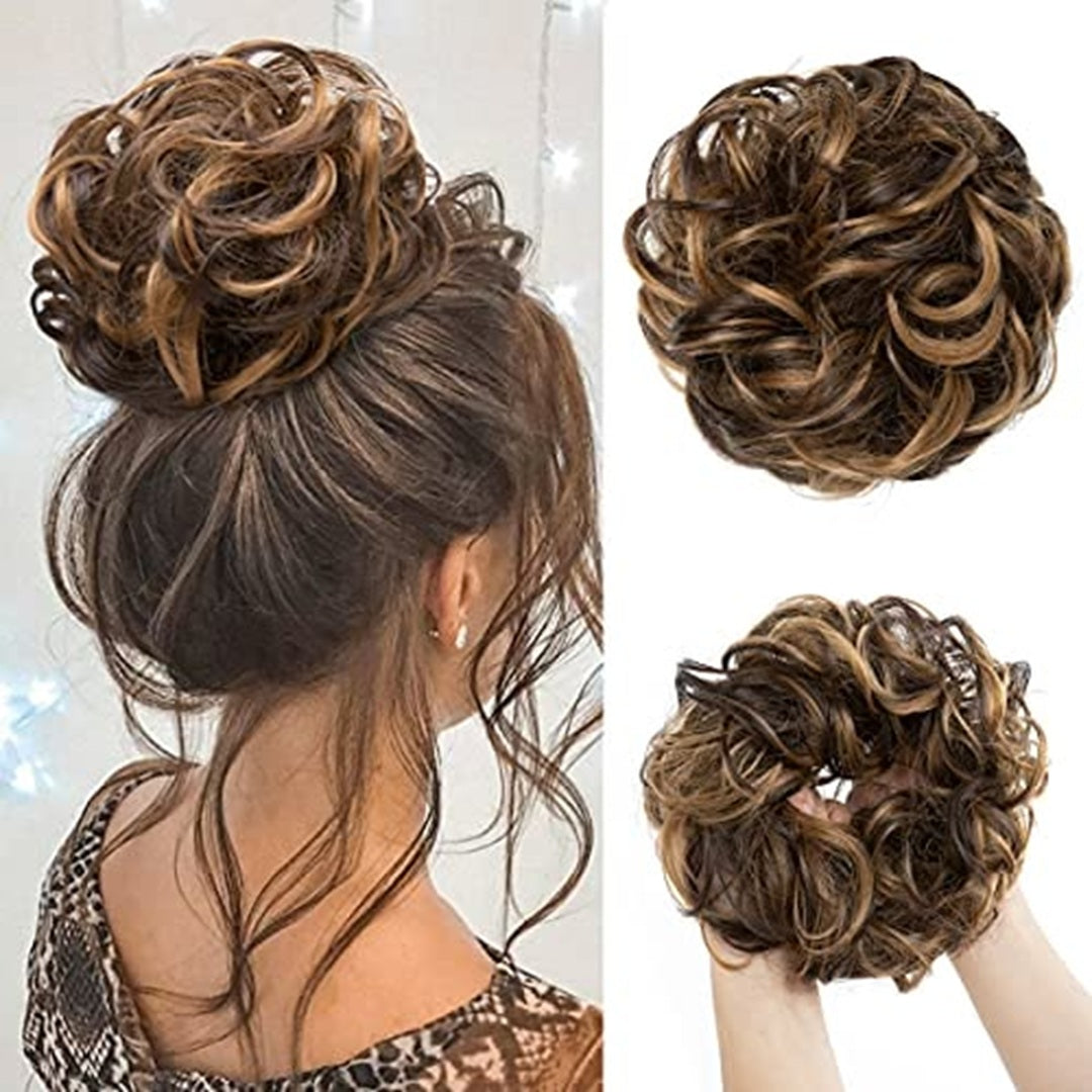 Premium Messy Hair Bun Extension – Donut Funky Bun | Pack of 12 Pcs – Wholesale Price ₹600 per Dozen