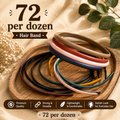 Matte Finish Hair Band Pack of 12 Pcs | ₹72/Dozen
