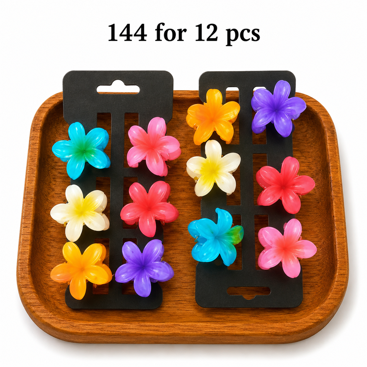 Small Flower Hair Claw Clip Pack of 12 Pcs – Premium Hair Clutcher | Wholesale Price ₹120 per Dozen
